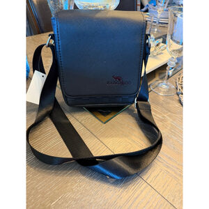 Men's Kangaroo Black Crossbody Bag One Size